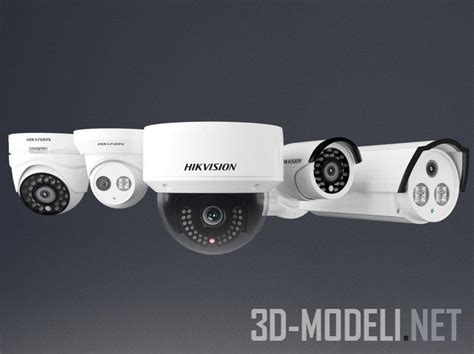 3D модель – Комплект камер видеонаблюдения от Hikvision