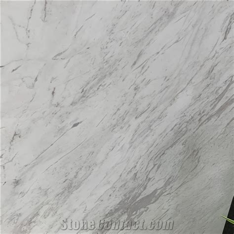 Polishing Volakas White Marble Slabs Flooring Tile From China