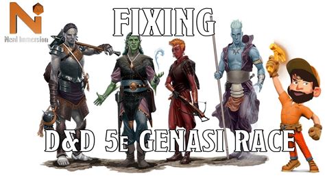 Fixing The Dandd 5e Genasi Race Nerd Immersion Youtube