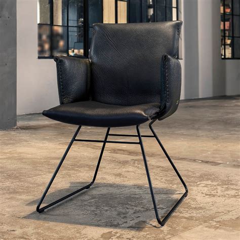 Luxurious Dining Chair With Armrests De Sede DS 515