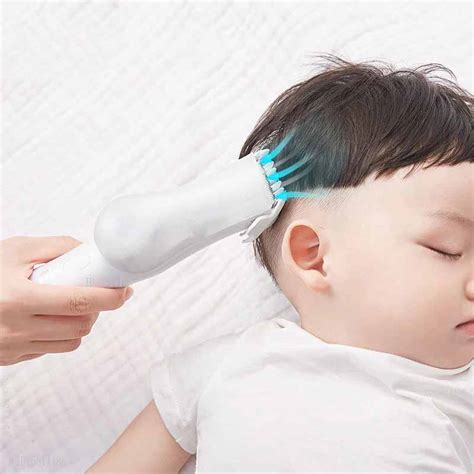 LUSN Alat Cukur Rambut Bayi Vacuum Hair Trimmer L DH006 White