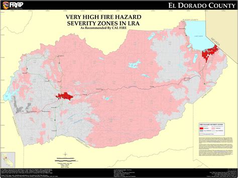 El Dorado County Very High Fire Hazard Severity Zones in LRA