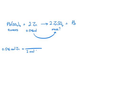 Solved Consider The Reaction Pbso42 2zn âŸ¶ 2znso4 Pb If 0546