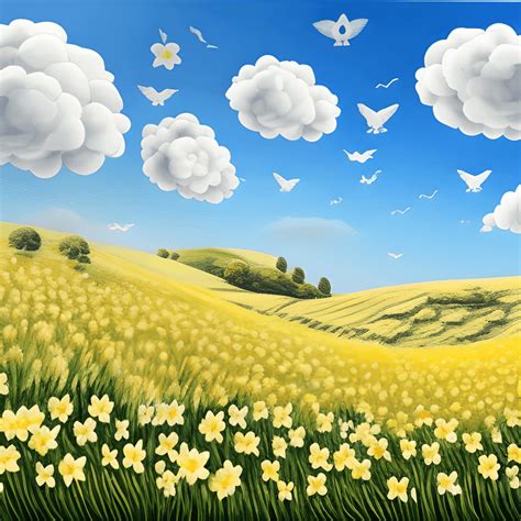 Beautiful Springtime Landscape · Creative Fabrica