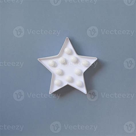 Star shaped white LED lights lamp 10770130 Stock Photo at Vecteezy