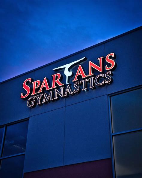 Spartan Gymnastics Led Channel Letters Winnipeg Led Signage Business