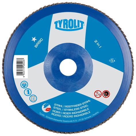 Buy TYROLIT Basic 2 In 1 Flap Disc For Stainless Steel For Angle