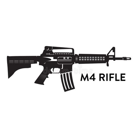 M4A1 Assault Rifle Drawing