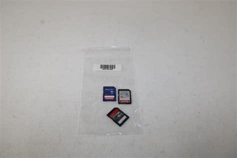 Sandisk Sdhc Card Bulk Lot 3 Pieces Property Room
