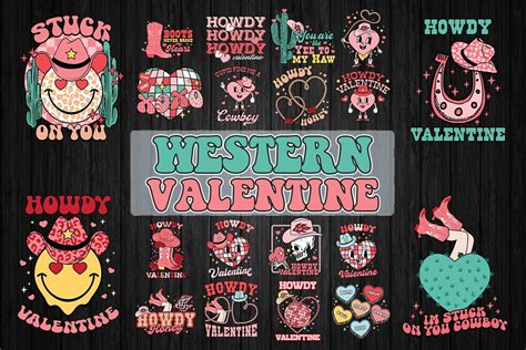 Howdy Western Valentine Svg Bundle Bundle Creative Fabrica