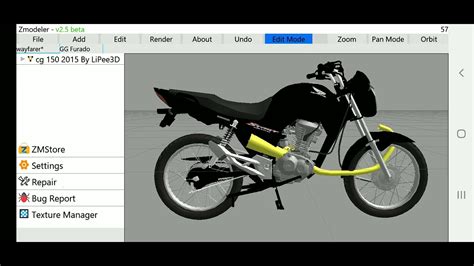 Tutorial De Como Montar Sua Moto No Zmodeler Android Youtube