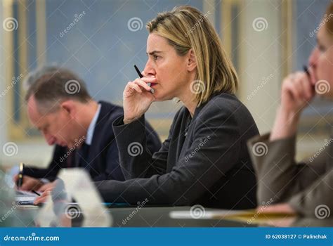 Federica Mogherini Fotograf A Editorial Imagen De Italiano