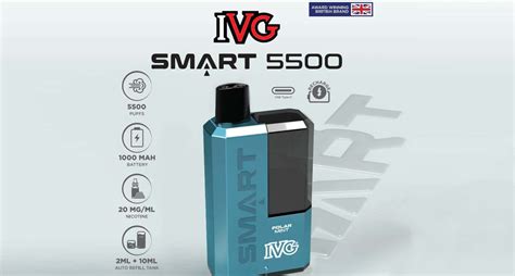 IVG Smart 5500 Refillable Rechargeable Disposable Vape Kit Vape UK