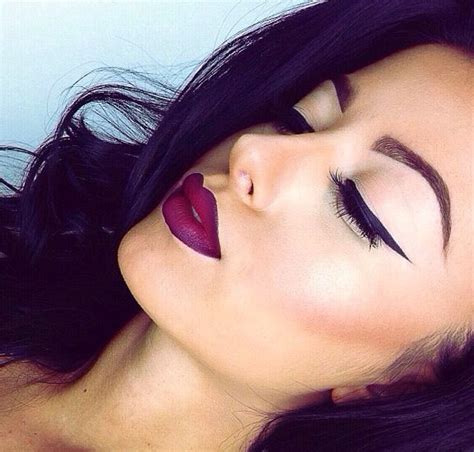 Love The Winged Liner And Plum Lip Beauty Pinterest Plum Lips