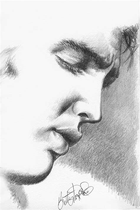 In The Moment Elvis Graphite Sketch Bettyharper Elvis Presley