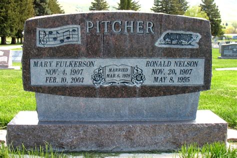 Mary Geraldine Fulkerson Pitcher Memorial Find A Grave