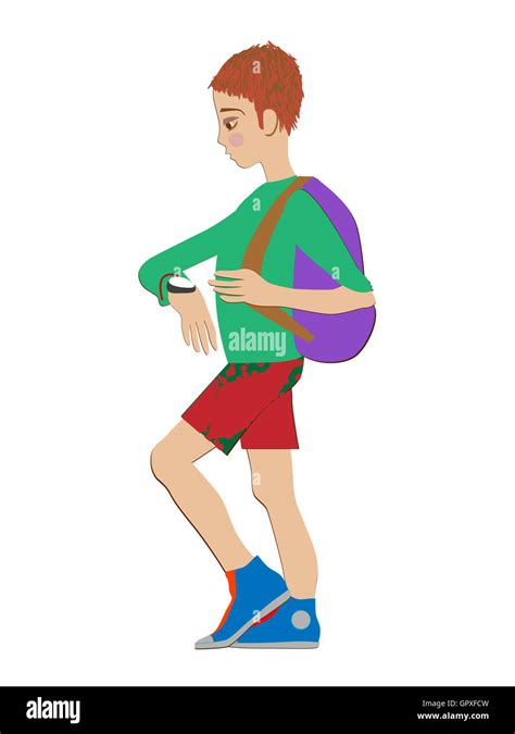 kid with watch Stock Photo - Alamy