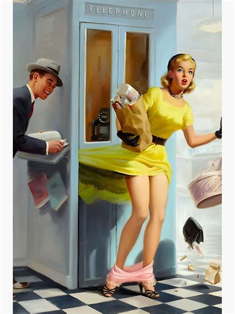 Number Please 1950s Art Frahm Vintage Pin Up Girl Photographic Print For Sale By