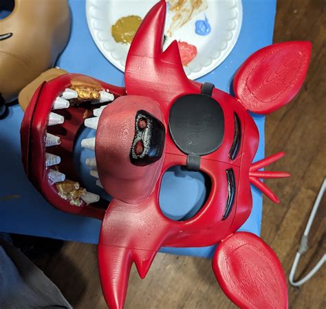 3d Print Foxy Mask Fnaf Five Nights At Freddys • Made With Elegoo