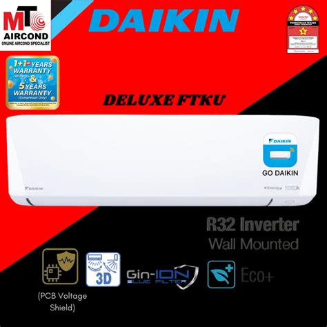 [mto] Daikin Inverter Air Conditioner Ftkf Standard Ftku Deluxe Ftkh