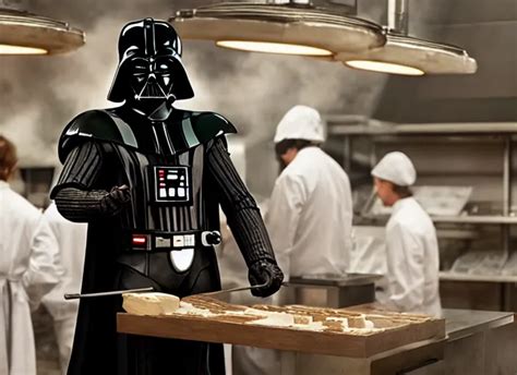 Film Still Of Darth Vader Working As A Chocolatier In Stable