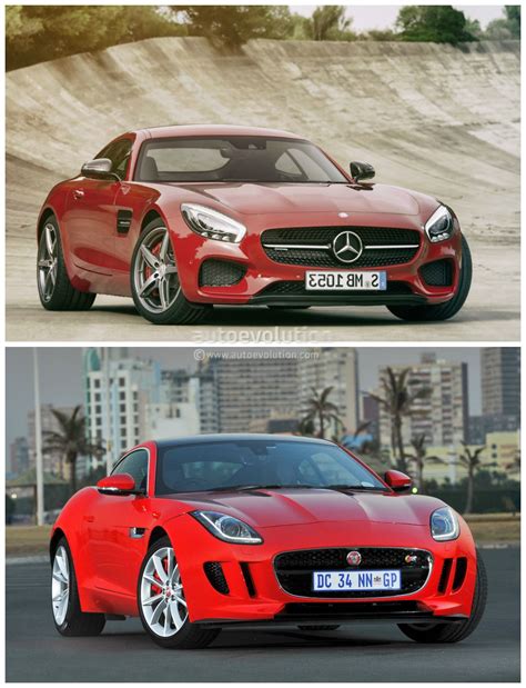 Mercedes AMG GT Vs Jaguar F Type Coupe Photo Comparison Autoevolution