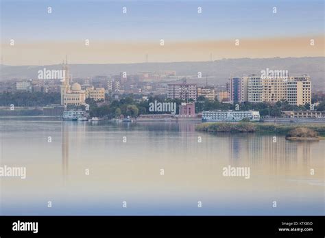 View Of Aswan And River Nile Aswan Upper Egypt Egypt North Africa