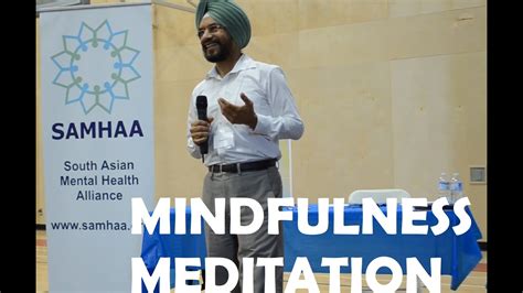 Mindfulness Meditation Punjabi South Asian Mental Health Conference