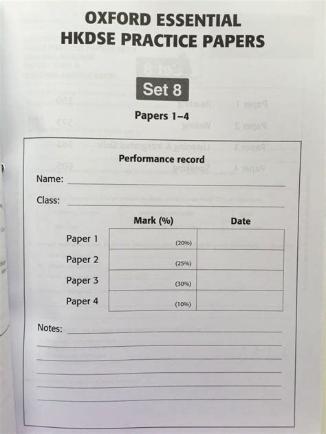 Oxford Essential Hkdse Practice Papers