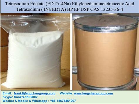 Tetrasodium Edetate EDTA 4Na Ethylenediaminetetraacetic Acid