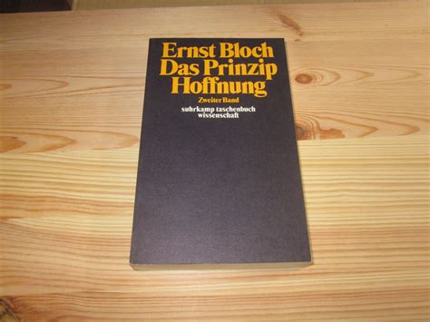 Ernst Bloch Prinzip Hoffnung Zvab