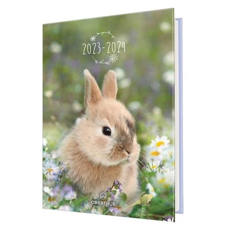 Agenda scolaire OBERTHUR Bébés Animaux Lapin 2023 2024 Cdiscount