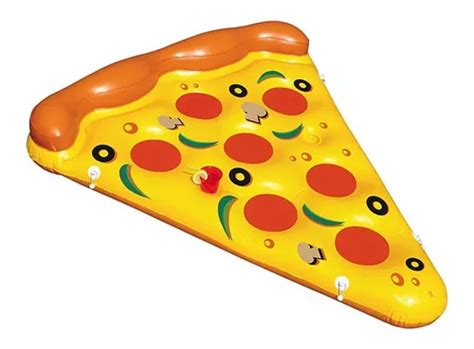 Boia Bote Inflável Gigante Pizza Piscina Lazer 175x130 Cm Frete grátis