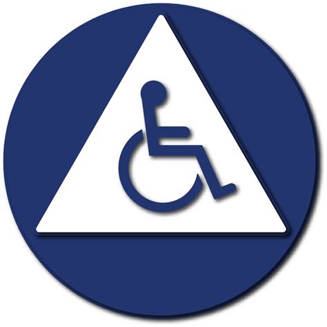 Title 24 Unisex Restroom Door Sign With Symbol Of Accessibility Ada