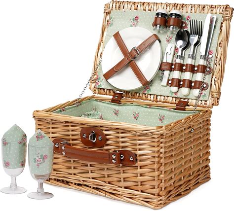 Amazon Wicker Picnic Basket For Handmade Willow Hamper Basket