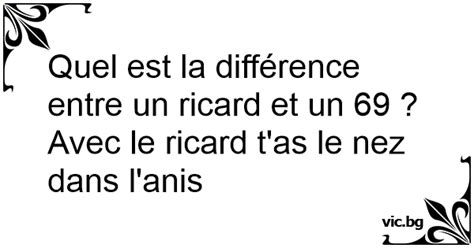 Quel Est La Diff Rence Entre Un Ricard Et Un Avec Le Ricard T As