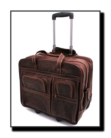 Ropin West Rolling Office Briefcase 4 Wheel Spinner