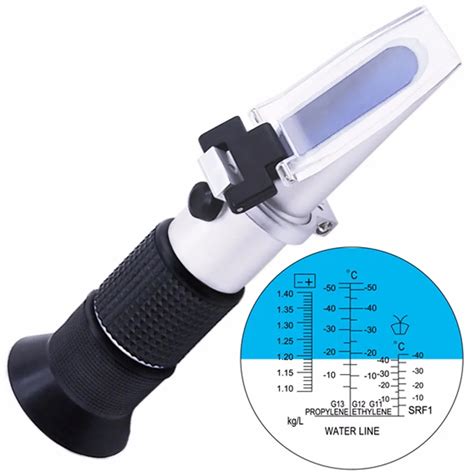 Handheld Refractometer Antifreeze Quad Scale Design Cleaning Fluid