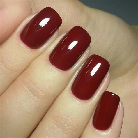 Blood Red Nails On Your Fingertips Deep Red Nails Red Gel Nails