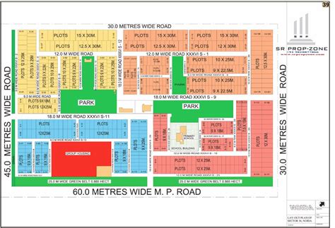 Layout Plan of Noida Sector-36 HD Map