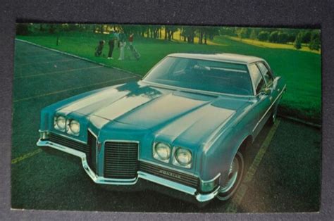 1971 Pontiac Catalina 4 Door Sedan Postcard Brochure Excellent Original