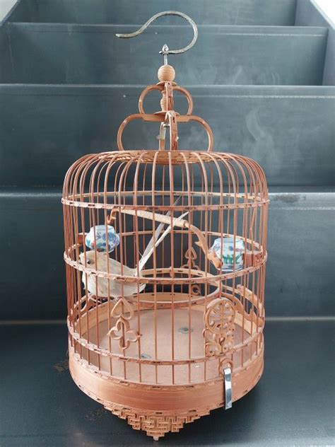 Vintage Cage Oiseaux Bambou Catawiki