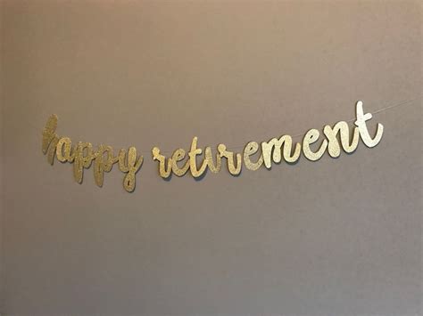 Happy Retirement Banner, Retirement Party Banner, Retirement ...