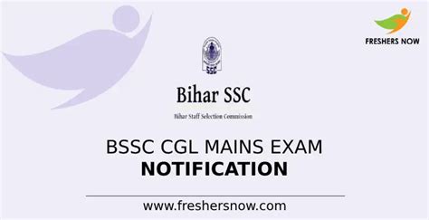 BSSC CGL Mains Exam 2023 Notification For 2248 Posts