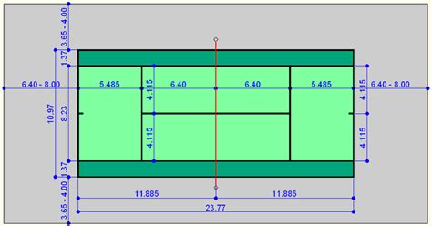 OFICAD - Dimensiones de una Pista de Tenis