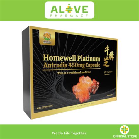 Homewell Platinum Antrodia Mg S Vegecaps For Liver Tonic Lazada