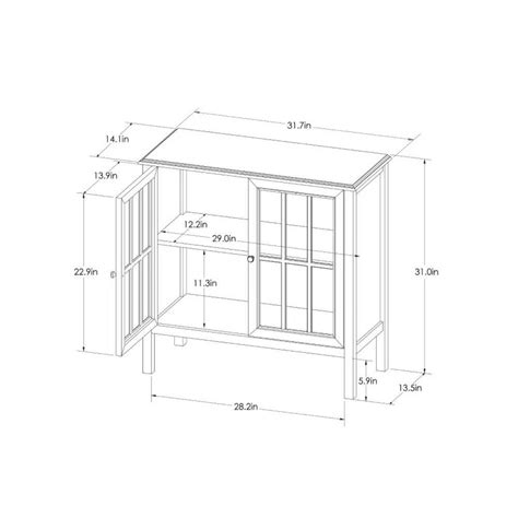 Windham 2 Door Accent Cabinet Threshold™ Witnesswindowgraphics