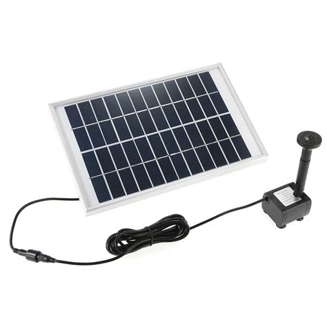 Decdeal Solar Water Pump Power Panel Kit Fountain Pool Garden Pond