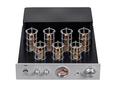 127222 Monoprice Pure Tube Stereo Amplifier With Bluetooth Line And