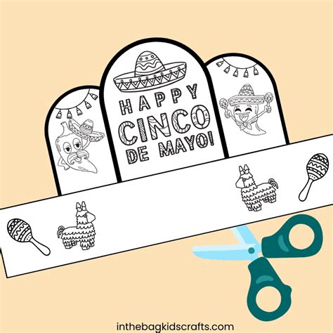 Free Printable Cinco De Mayo Craft Hat For Kids • In The Bag Kids Crafts
